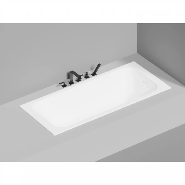 Ванна из литьевого мрамора Salini S-Sense Orlanda Kit 102112G 180x80 см, белый глянец