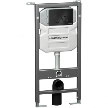 Комплект подвесной унитаз Ceramica Nova Metropol CN4002 + система инсталляции Ceramica Nova Envision Round CN1001B + CN1000