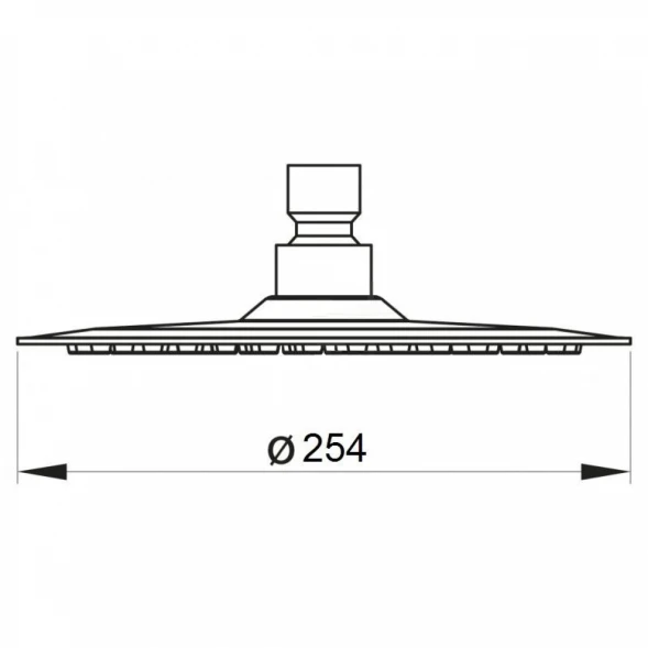 Верхний душ 254 мм BelBagno Nova BB-SLDC2-IN