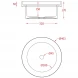 Раковина 40,3x40,3 см Artceram Fuori Scala TFL032 01 00