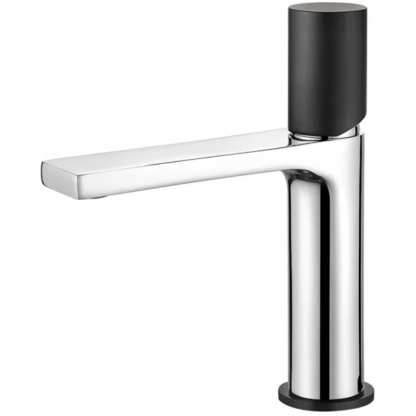 Смеситель для раковины AQG Tube 01TUB100NC хром/черный матовый