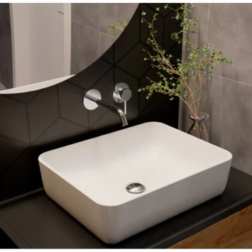 Смеситель для раковины AQUAme Siena AQM6215CR встраиваемый, без донного клапана, хром