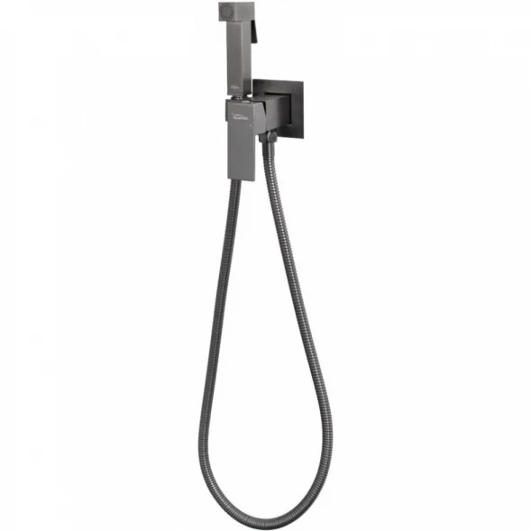 Гигиенический душ Hansberge Cubito H3077BG со смесителем, графит