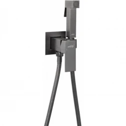 Гигиенический душ Hansberge Cubito H3077BG со смесителем, графит