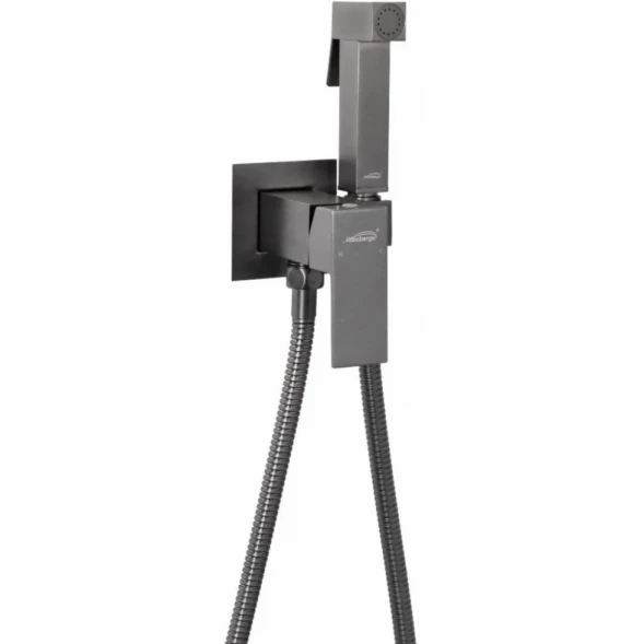 Гигиенический душ Hansberge Cubito H3077BG со смесителем, графит