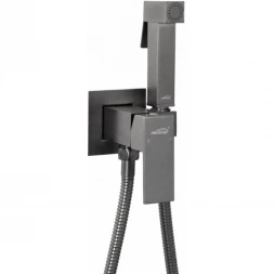 Гигиенический душ Hansberge Cubito H3077BG со смесителем, графит