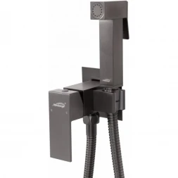Гигиенический душ Hansberge Cubito H3077BG со смесителем, графит