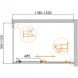 Душевой уголок Cezares Molveno MOLVENO-AH-11-120/100-C-Cr-IV 120x100 см, профиль хром, стекло прозрачное