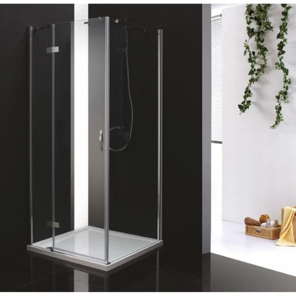 Душевой уголок Cezares Bergamo 100x100 см прозрачное стекло BERGAMO-W-A-1-100-C-Cr-L