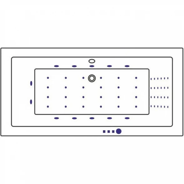Акриловая гидромассажная ванна 170x80 см Whitecross Savia Duo 0103.170080.100.NANO.CR