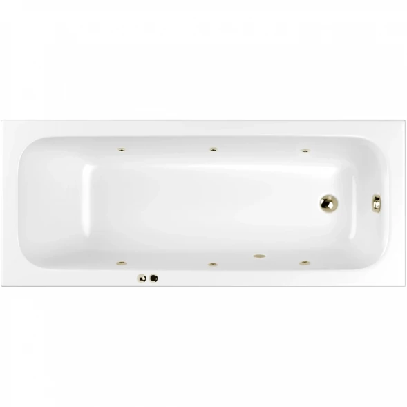 Акриловая ванна Whitecross Vibe 0105.170070.100.SOFT.BR 169,5x70 см, с гидромассажем, белый