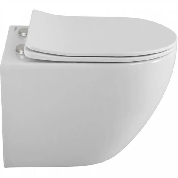 Унитаз подвесной BelBagno Uno 2.0 BB7306CHR/SC безободковый, с сиденьем микролифт, белый