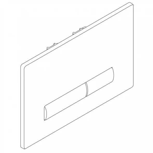 Кнопка смыва BelBagno Genova BB020-GV-CHROME.M для инсталляции, матовый хром