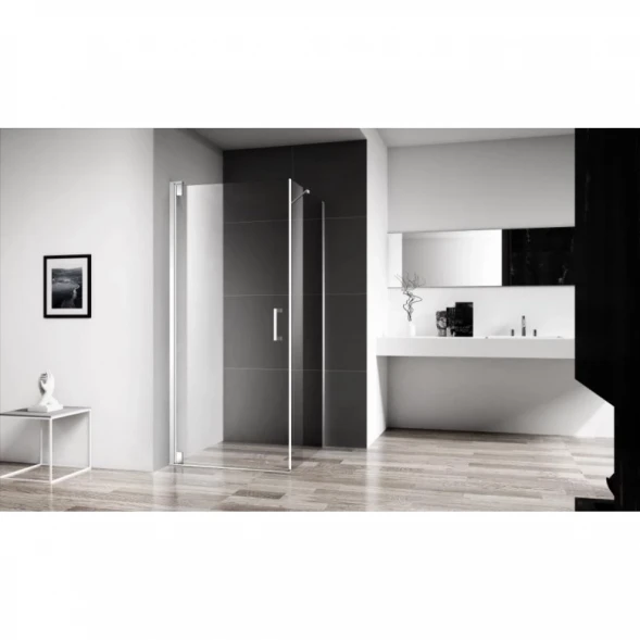 Душевой уголок 100x90 см BelBagno MARMI-AH-1-100/90-C-Cr прозрачное