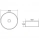 Раковина 36x36 см BelBagno BB1357