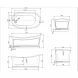 Акриловая ванна BelBagno BB32 167,6x90 см, отдельностоящая, белый глянец