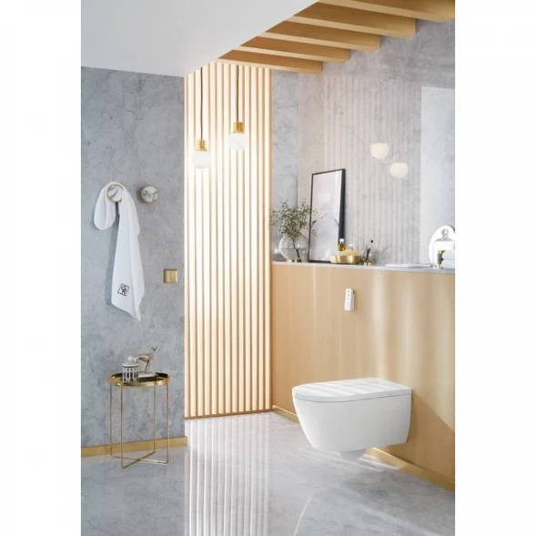 Электронный унитаз-биде подвесной Villeroy &amp; Boch ViClean V0E100R1 безободковый, с сиденьем микролифт, альпийский Белый
