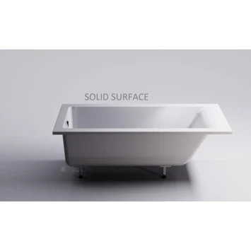 Ванна из литьевого мрамора Astra-Form Нейт Solid Surface 01010053 150x70 см, белый матовый