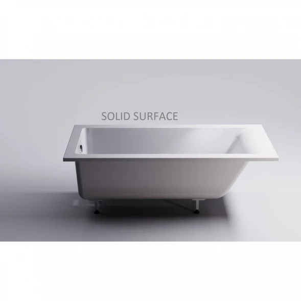 Ванна из литьевого мрамора Astra-Form Нейт Solid Surface 01010053 150x70 см, белый матовый