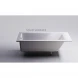Ванна из литьевого мрамора Astra-Form Нейт Solid Surface 01010053 150x70 см, белый матовый