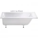Ванна из литьевого мрамора Astra-Form Нейт Solid Surface 01010053 150x70 см, белый матовый