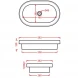 Раковина 58,3x36,3 см Artceram Fuori Scala TFL033 01 00