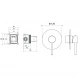 Смеситель для душа Aquatek Европа AQ1366MB встраиваемый, черный матовый
