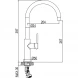 Смеситель для кухни AQG Sort 05SOR500CR хром