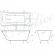 Ванна чугунная Delice Continental DLR230640 120x70 см, белый