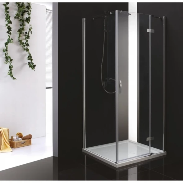 Душевой уголок Cezares Bergamo 100x100 см прозрачное стекло BERGAMO-W-A-1-100-C-Cr-R