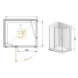 Душевой уголок Cezares Elena 120x90 см прозрачное стекло ELENA-W-AH-1-120/90-C-Cr
