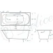Ванна чугунная Delice Maestro DLR230646R 200x85 см, с отверстиями под ручки, белый