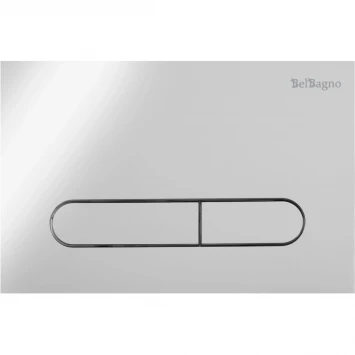 Комплект инсталляция с унитазом BelBagno Prospero BB051CHR/BB051SC/BB002-80/BB005-PR-CHROME с кнопкой смыва, хром + унитаз подвесной BelBagno Amanda безободковый, с сиденьем микролифт, белый