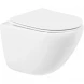 Комплект инсталляция с унитазом BelBagno Prospero BB051CHR/BB051SC/BB002-80/BB005-PR-CHROME с кнопкой смыва, хром + унитаз подвесной BelBagno Amanda безободковый, с сиденьем микролифт, белый