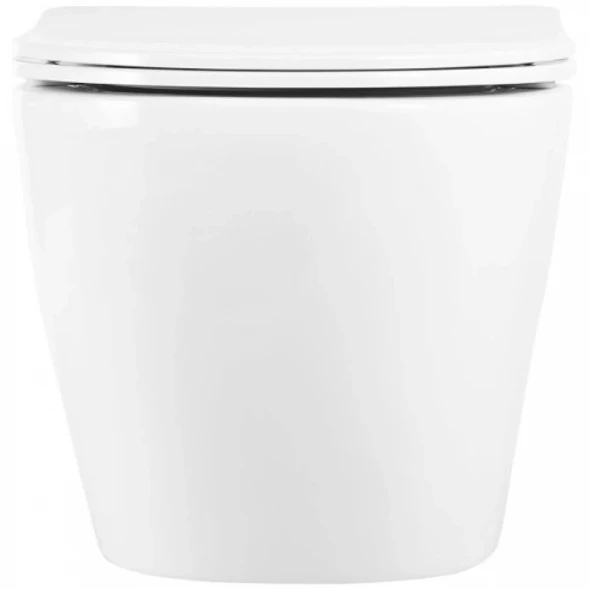 Унитаз подвесной BelBagno Uno BB3105CHR/SC безободковый, с сиденьем микролифт, белый