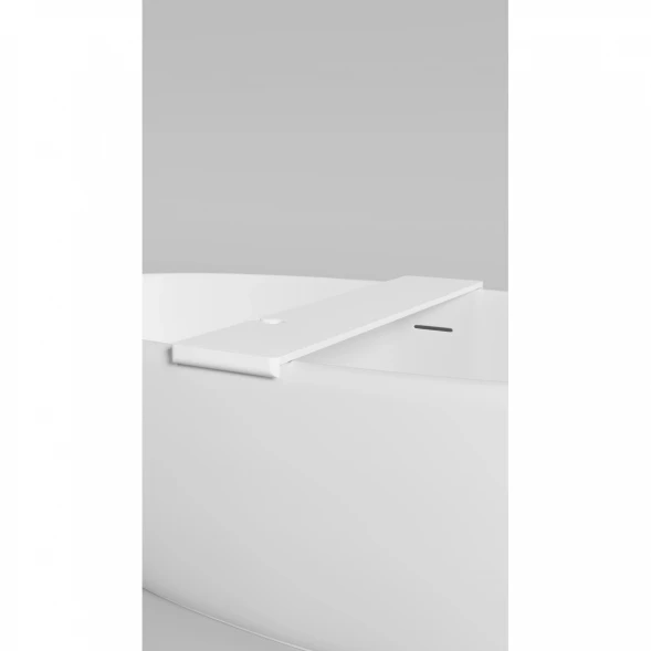 Полка на ванну Salini S-Stone Gabbiano Basic 1906202M 90 см, белый матовый