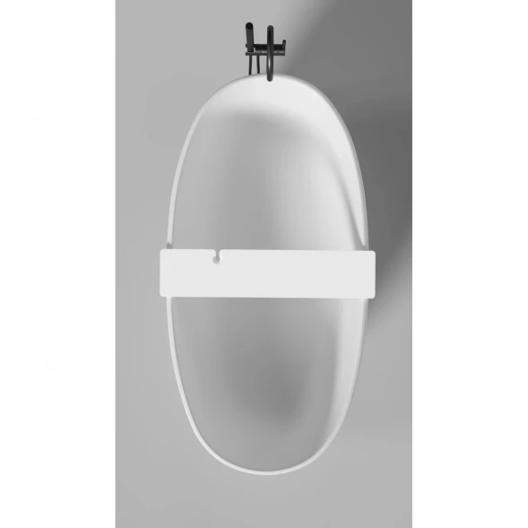 Полка на ванну Salini S-Stone Gabbiano Basic 1906202M 90 см, белый матовый