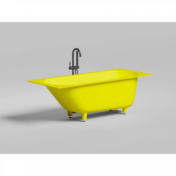 Ванна из литьевого мрамора Salini S-Stone Ornella Kit 102426MF 160x70 см, покраска по RAL матовый полностью