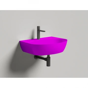 Раковина-чаша Salini S-Sense Alda Wall 02 140312GF 58x45 см, накладная, подвесная, покраска по RAL глянец полностью