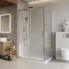 Душевой уголок BelBagno Luce LUCE-AH-1-130/90-C-Cr 130x90 см, профиль хром, стекло прозрачное