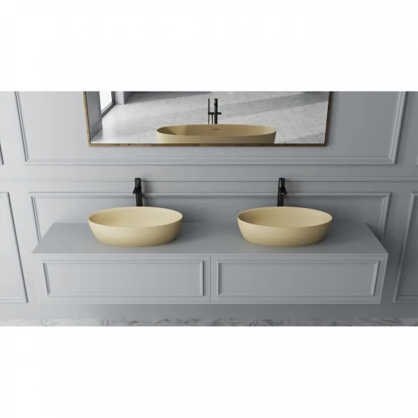 Ванна из литьевого мрамора Salini S-Stone Alda 101922MF 170x81 см, отдельностоящая, покраска по RAL матовый полностью