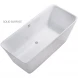 Ванна из литьевого мрамора Astra-Form Орион Solid Surface 01010050 170x75 см, отдельностоящая, белый матовый
