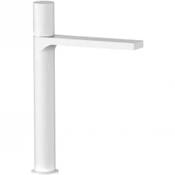 Смеситель для раковины AQG Tube 01TUB120BL белый матовый