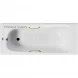 Ванна чугунная Vinsent Veron Concept VCO1607042H/VH0012GD-AS 160x70 см, с ручками, антискользящим покрытием, белый