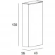 Пенал Cezares Stylus 55300 подвесной L/R, Verde Opaco