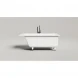 Ванна из литьевого мрамора Salini S-Sense Cascata Kit 105012M 150,3x70 см, белый матовый