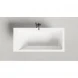 Ванна из литьевого мрамора Salini S-Sense Cascata Kit 105012M 150,3x70 см, белый матовый