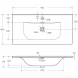 Раковина BelBagno Uno BB-8099-90 91x46 см, накладная, белый