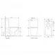 Унитаз напольный BelBagno Luce BB2197CP-TOR/SC безободковый, торнадо, без бачка, с сиденьем микролифт, белый