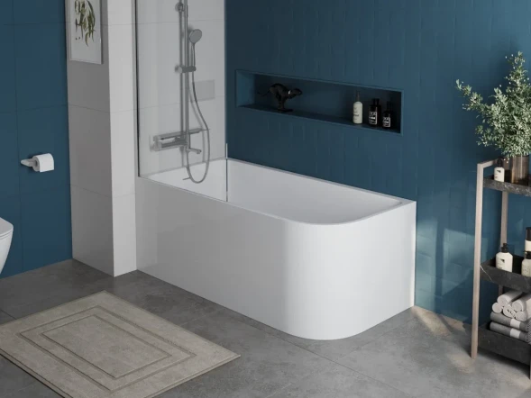 Акриловая ванна 170x73 см L BelBagno BB712-1700-730-L